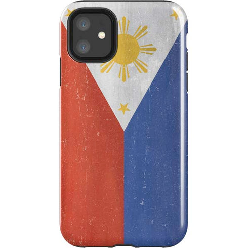 Philippines Flag Distressed iPhone 11 Impact Case